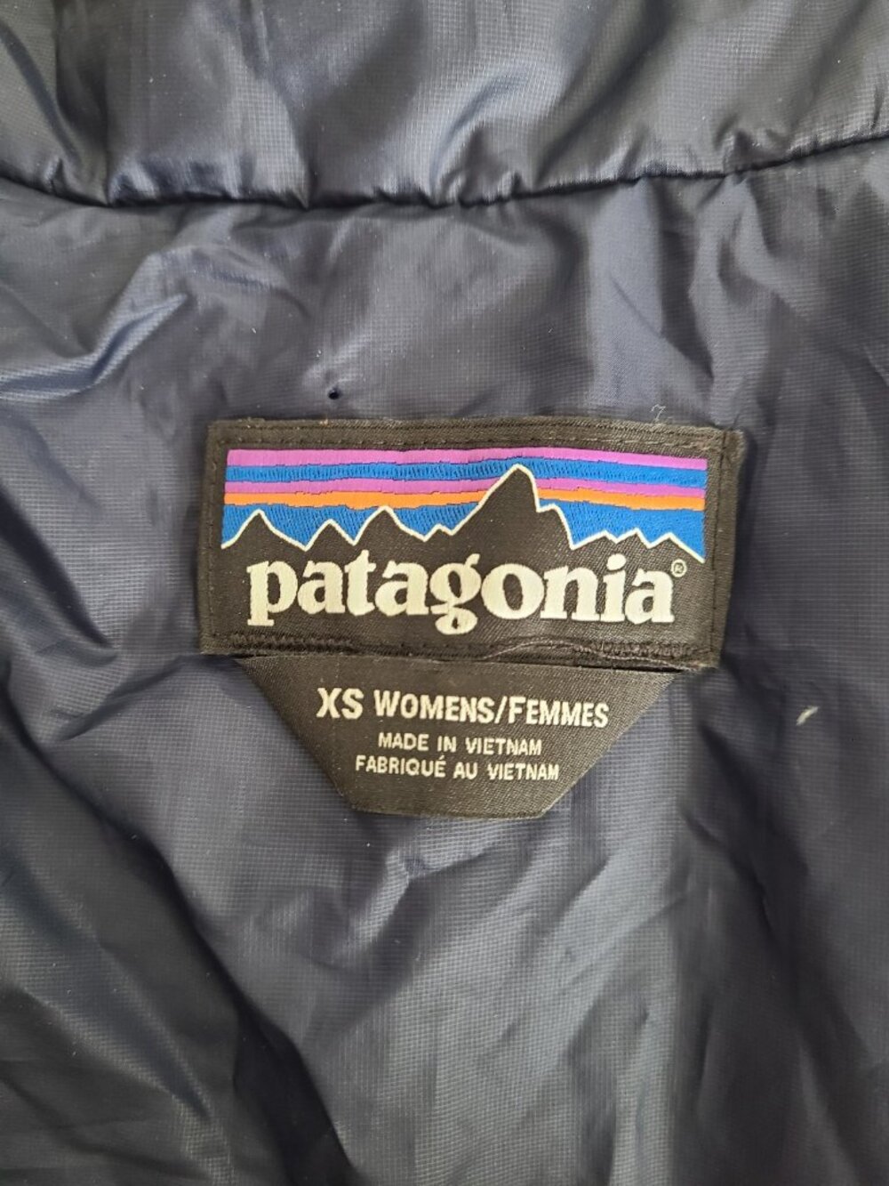 Patagonia Womens Nano Puff Vest Quilted Full Zip Insulated size XS Navy Blue - Picture 3 of 7